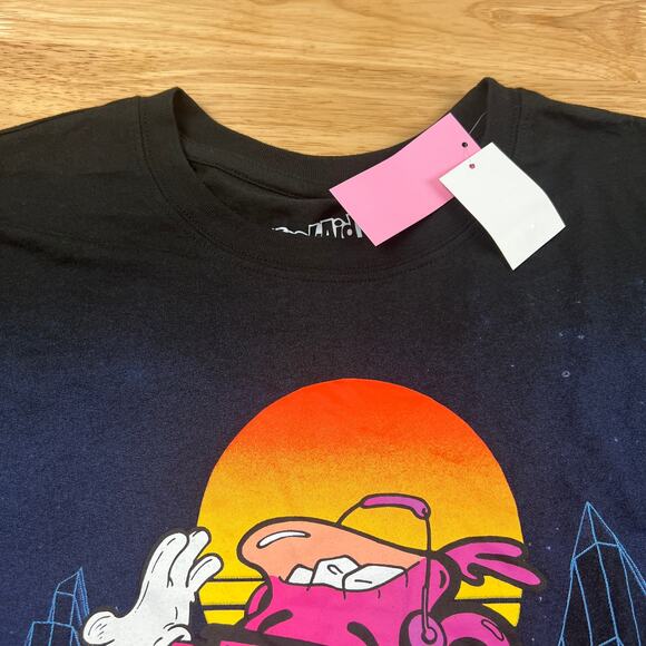 Women's Kool-Aid Oversized Short Sleeve Graphic Black T-Shirt - Size XS - NWT - Picture 6 of 8